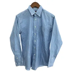 Brooks Brothers ブルックスブラザーズ 長袖ボタンダウンシャツ サイズ:L コットン/ストライプ    ブルー メンズ / 240001176793