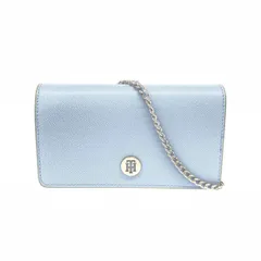 TOMMY HILFIGER トミーヒルフィガー ウォレットバッグ/チェーンショルダー  合成皮革    ブルー レディース / 240001179278