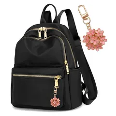 [fortulux] リュック レディース A4 軽量 大容量 防水 通勤 旅行 黒 (黒 Mサイズ) 1