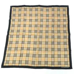 BURBERRY LONDON バーバリーロンドン スカーフ  ノバチェック/ロゴ/シルク    ベージュ ユニセックス / 240001179686