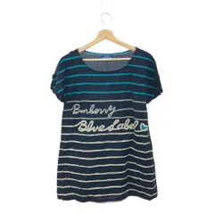 BURBERRY BLUE LABEL バーバリーブルーレーベル 半袖チュニック サイズ:38 ボーダー    ネイビー レディース / 241005007441