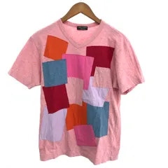 - コムデギャルソンオムプリュス パッチワークカットソー 表記不明 アーカイブ/進化する色/ゴブラン期 AD1999/PT-100400   ピンク メンズ / 241007003410