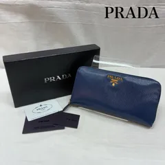 プラダ 1ML506 サフィアーノ レザー ラウンドファスナー 長財布 ゴールド金具 レディース - ISItems【USED】【古着】【中古】50149807