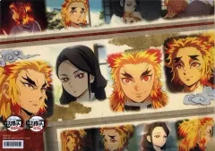 【中古】クリアファイル 千寿郎＆杏寿郎＆瑠火＆槇寿郎 ランチョンマットケース 04 「鬼滅の刃 無限列車編・遊郭編 キャラクター絵巻カフェ in ufotable Cafe×マチ★アソビCAFE 終ノ巻」