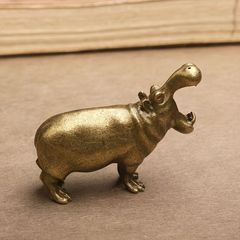 franc franc ideacoのカバとサイのゴールド置物 franc franc ideacoのカバとサイのゴールド置物 - メルカリ