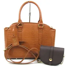 サマンサタバサ ハンドバッグ 鞄 カバン ミニショルダーバッグ付き レディース ブラウン Samantha Thavasa 【中古】