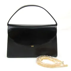 ハナエモリ ハンドバッグ 鞄 カバン ブランド レディース ブラック HANAE MORI 森英恵 【中古】