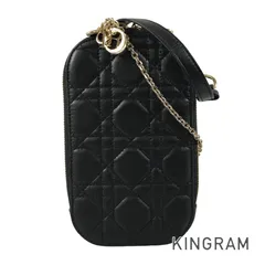 ディオール Dior レディディオール コールイン フォンホルダー レザー ショルダーバッグ sh【中古】