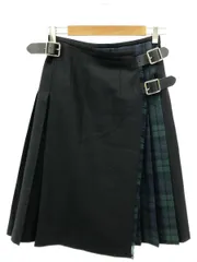 O'NEIL of DUBLIN (オニールオブダブリン) ③ チェックラップスカート レディース ブラック GR 8