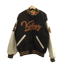 【美品】Keboz スタジャン ブラック/オレンジ 中古・古着通販】KEBOZ (ケボズ) スタジャン ブラック×オレンジ サイズ