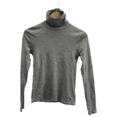 PETIT BATEAU (プチバトー) ■ ③ A0BLO01-MA タートルネックカットソー レディース ブラック×ホワイト S