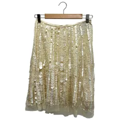 P.A.R.O.S.H. (パロッシュ) ① スパンコールスカート レディース ベージュ サイズ不明