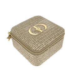 Christian Dior クリスチャンディオール トゥルースバニティ  ジュエリーケース/ノベルティ/CDロゴ/ホリデー2025限定/ラメ    ゴールドカラー  / 240001179923