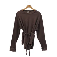 BASERANGE (ベースレンジ) ■ ③ LSリブカットソー レディース ブラウン S