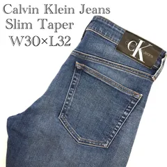 Calvin Klein Jeans Slim Taper スリムテーパードジーンズ スキニーデニム W30 L32 DARK BLUE  メンズ ファッション