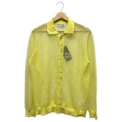 TTT_MSW (ティー) ★★ ① TTT-2022SS-KT07 See-Through Knit Cardigan レディース イエロー FREE