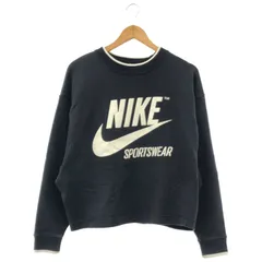 NIKE (ナイキ) ★ ③ 857089-010 NIKE AS W NSW CREW ARCHIVE【SP】 スウェット レディース ブラック L