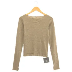 Plage (プラージュ) ★★ ③ 24070922744130 wool Jersey boat/Nプルオーバー レディース ベージュ FREE