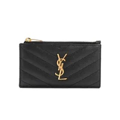 SAINT LAURENT サンローラン カードケース モノグラムフラグメントジップカードケース 607915