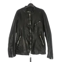 XLサイズ　イサムカタヤマバックラッシュ　牛革　シングルライダース　黒　４ ISAMU KATAYAMA BACKLASH (イサムカタヤマ バックラッシュ) ITALY