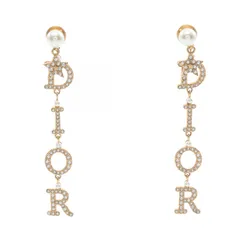 ディオール Dior ピアス TRIBALES ロゴ スター ゴールド GP（ゴールドメッキ） ピアス レディース Used A