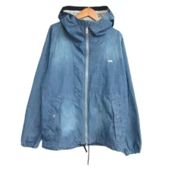 ノースフェイス パープルレーベル THE NORTH FACE PURPLE LABEL JS Mountain Wind Parker マウンテンパーカー デニム ジャーナルスタンダード別注 S ブルー NP2821N IBO88