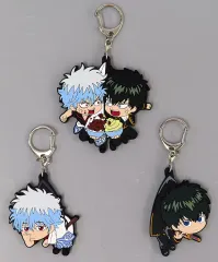 【中古】ストラップ 銀時＆土方 つままれ3個セット(JF限定つままれ付き) 「銀魂」 ジャンプショップ限定