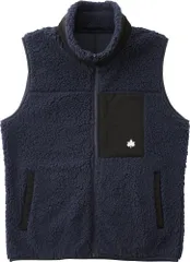 ロゴスバイリプナー LOGOS by LIPNER アウトドア 防風ボアベスト ネイビー M メンズ アウター ボア ファスナーポケット 防水 防寒 高耐久 ウェア ワークウェア 寒さ対策 防寒着 通勤 秋冬 ダウンユース  35206283 -