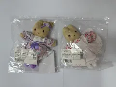 サンリオ マロンクリーム ファッションショー マスコット バッグチャーム ピンク パープル ぬいぐるみ キーホルダー セット