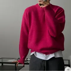 (新品) モヘア ラウンドネック ニット