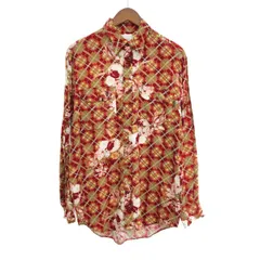 KARL HELMUT カールヘルム 総柄長袖シャツ サイズ:サイズ不明 レーヨン    レッド メンズ / 240002225138