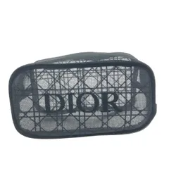 Christian Dior クリスチャンディオール レディ/ポーチ  メッシュ/ノベルティ    ブラック レディース / 240001180511