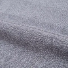 【美品】江戸小紋 草木染 極鮫 四海波 鳩羽鼠 灰青 伝統工芸士 服部光擴作 正絹 袷 身丈：約158.5cm 裄：約65.5cm