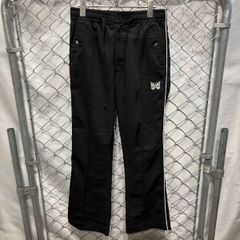 Needles ベロア スラックス パンツ グリーン S フレアシルエット