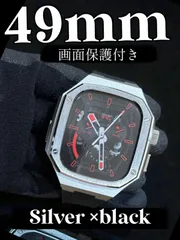 アップルウォッチラバー　バンド　ベルト　Apple Watch カバー　画面保護　ケース　49mm ウルトラ　ultra カスタム　メタル　114