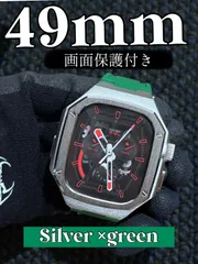 アップルウォッチラバー　バンド　ベルト　Apple Watch カバー　画面保護　ケース　49mm ウルトラ　ultra カスタム　メタル　113