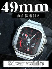 アップルウォッチラバー　バンド　ベルト　Apple Watch カバー　画面保護　ケース　49mm ウルトラ　ultra カスタム　メタル　116
