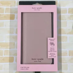 kate spade new york iPhone 14 Plus KSNY Folio Case - Pale Vellum/Black Border KSIPH-256-PLVMBのサムネイル