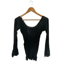 EUCHRONIA (ユークロニア) ★★ ①③ 002000801 シルクナイロン ホールガーメント レースリブトップ レディース ブラック ONE SIZE