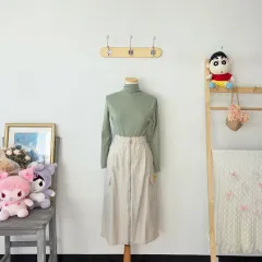 ヴィンテージ BEENTRILL ベージュ ジッパー スカート