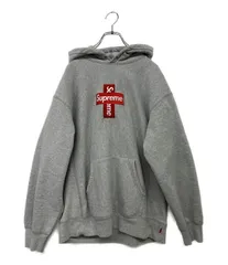 Supreme Cross Box Logo Hooded Sweatshirt サイズL グレー シュプリーム  
