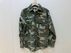 80s USA製 ファイブブラザー プリントネルシャツ XL ウッドランドカモ