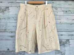 9090 NINETY NINETY ナインティナインティ YZ STORE Half Painter Pants ハーフ綿パン ペインターパンツ XLサイズ ホワイト アイボリー