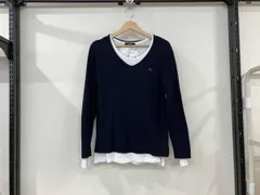 BURBERRY BLACK LABEL バーバリーブラックレーベル 長袖Tシャツ 長袖カットソー サイズ2 紺 ネイビー 白 コットン メンズ セット 重ね着
