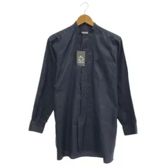 COMOLI (コモリ) ★★ ＃② M01-02004 18SS シルクバンドカラーシャツ レディース ネイビー 0 COMOLI (コモリ) ＃② M01-02004 18SS シルクバンドカラーシャツ