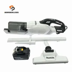 ☆比較的綺麗☆makita マキタ 18V 充電式クリーナー CL286FD 白 バッテリ1個(6.0Ah)付 サイクロン一体式 コードレス 掃除機120844