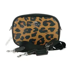 新品未使用展示品 COACH コーチ ショルダーバッグ ジェイミー カメラ バッグ シグネチャー キャンバス ウィズ レオパード プリント CC759 LIGHT SADDLE MULTI ブラウン系 PVC レザー レディース クロスボディバッグ