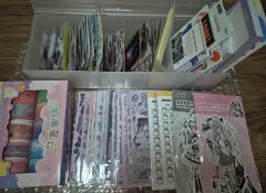 ダイアリーデコ キャラクター ステッカー IN メモ用紙 韓国雑貨 文房具 マスキングテープ マスキングテープ