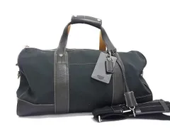 美品 COACH コーチ ボストンバッグ 5050 ブラック系 ナイロン×レザー ユニセックス 斜め掛け 2WAY