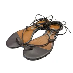 Plage (プラージュ) ② 【EMME PARSONS/エム パーソンズ】 SUZAN LACE UP FLAT サンダル レディース ブラウン 36